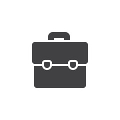 Suitcase vector icon. filled flat sign for mobile concept and web design. Briefcase simple solid icon. Handbag symbol, logo illustration. Pixel perfect vector graphics
