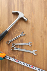 DIYの工具ハンマー、スパナ