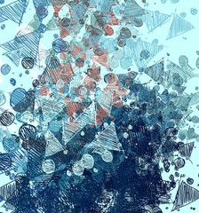 Abstract painting on canvas. Hand made art. Colorful texture. Modern artwork. Strokes of fat paint. Brushstrokes. Contemporary art. Artistic background image.