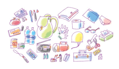 災害　非常持出しグッズ　いろいろ