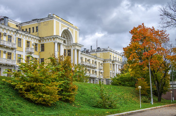 Fototapeta na wymiar Arkhangelskoye historical estate in Krasnogorsky District