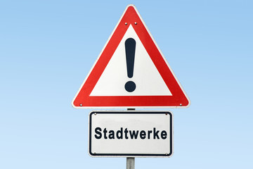 Schild 327 - Stadtwerke