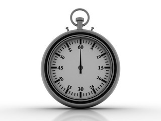 3d illustration stopwatch