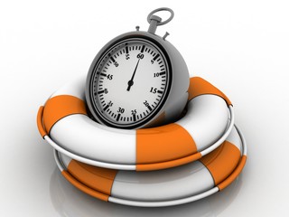 3d illustration stopwatch