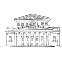 Bolshoy theatre, Moscow, Russia
