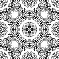 beautiful flower mandala. decorative vector. gold, black color. vector illustration.