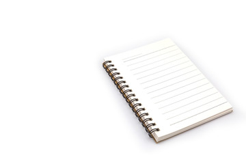 close up of blank white book