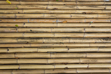 Old Striped bamboo  fence texture