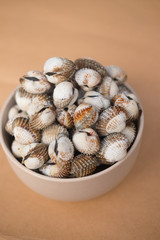 Delicious boiled or steamed cockles