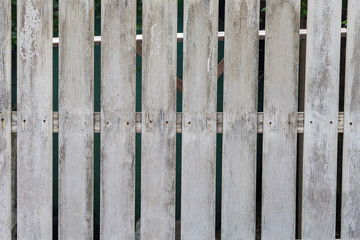 White old wooden fence