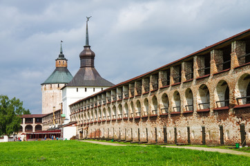 KIRILLOV, RUSSIA - August, 2017: Kirillo-Belozersky monastery near City Kirillov, Vologda region, Russia
