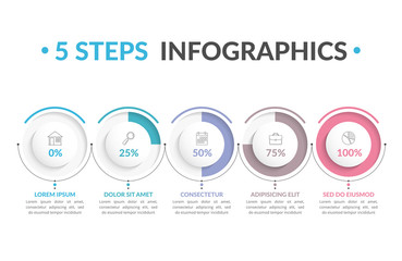 5 Steps Infographics