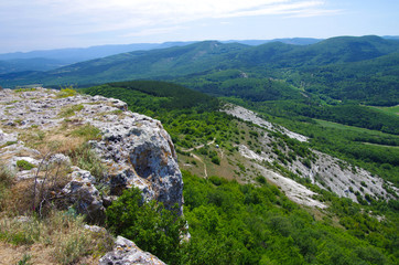 Fototapeta na wymiar Mangup, the Crimean Mountains