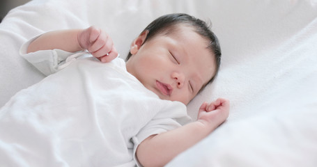 Fototapeta na wymiar New born baby sleep