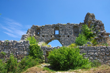 Fototapeta premium Mangup Kale, a historic fortress in Crimea, located on a plateau near Sevastopol (ancient Chersones)