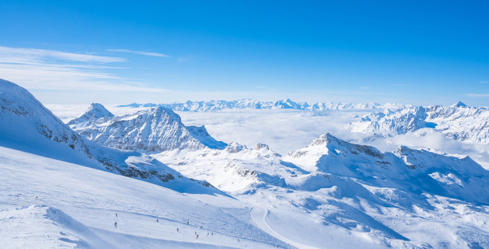 Italian Alps in the winter