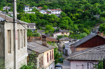 BAKHCHISARAY, CRIMEA - June, 2018: The streets of the old city