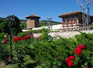 Fototapeta premium BAKHCHISARAY, CRIMEA - June, 2018: The Khan's Palace or Hansaray