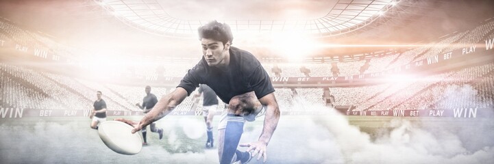 Composite image of digital composite image of stadium © vectorfusionart