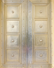 Fototapeta premium bronze metallic frame, elegant door detail