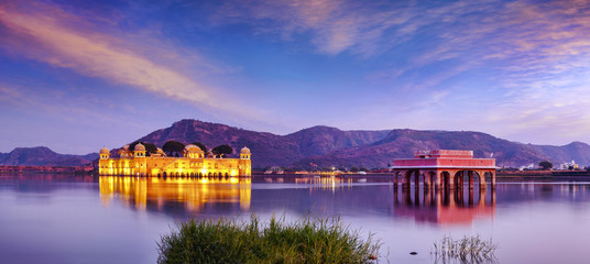 Water Palace Jal Mahal, Man Sager Lake, Jaipur, Rajasthan, India, Asia
