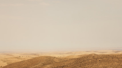 view of the Atlas Mountains. southern Tunisia