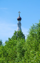 Fototapeta premium MOSCOW, RUSSIA - May, 2018: The Church of the Intercession of the Most Holy Mother of God in Medvedkovo