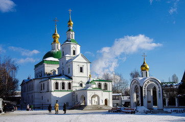 MOSCOW, RUSSIA - February, 2018: St. Daniel monastery in Moscow