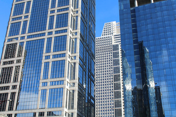 Naklejka premium USA - Chicago City View