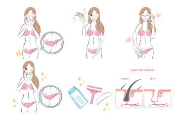 woman with hair problem