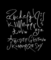 벡터 문자 / 손으로 쓴 글씨체