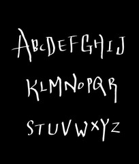벡터 문자 / 손으로 쓴 글씨체