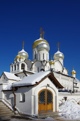 Fototapeta na wymiar MOSCOW, RUSSIA - February, 2018: Conception Convent in winter day