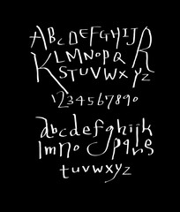 벡터 문자 / 손으로 쓴 글씨체