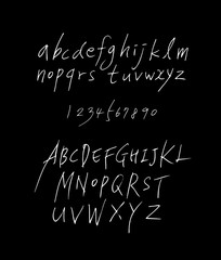 벡터 문자 / 손으로 쓴 글씨체