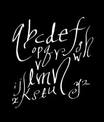 벡터 문자 / 손으로 쓴 글씨체