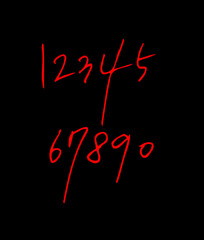 벡터 문자 / 손으로 쓴 글씨체