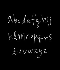 벡터 문자 / 손으로 쓴 글씨체