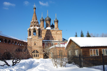 MOSCOW, RUSSIA - February, 2018: Krutitsy Patriarchal Metochion, established in the late 13th century