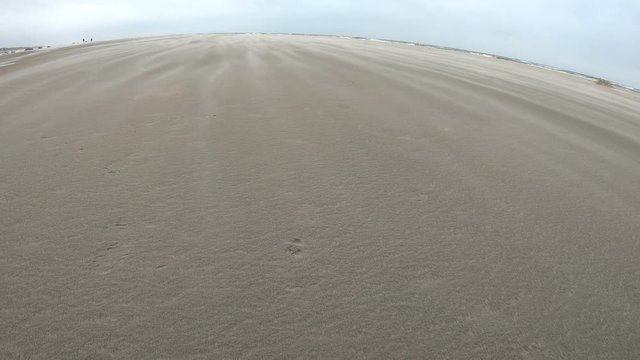 Sandverwehungen am Strand, Nordseestrand