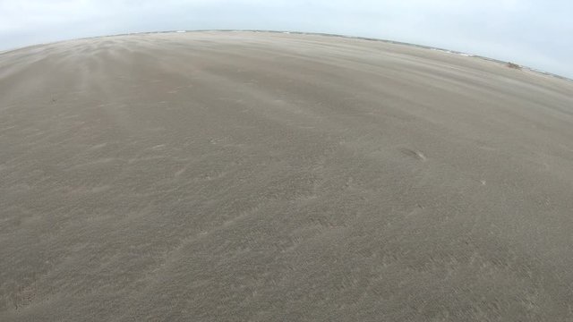 Sandverwehungen am Strand, Nordseestrand