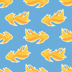 Golden fish pattern