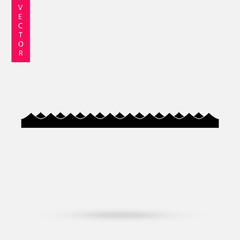 Wave icon, vector