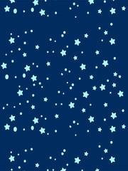Stylish background texture with stars and glasses. Seamless vector pattern. Idea for packing paddles and scrap paper