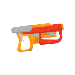 Toy gun, weapon pistol for kids game vector Illustration on a white background