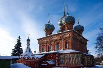 Obraz premium KOSTROMA, RUSSIA - February, 2018: View of the Resurrection Church on the Debra