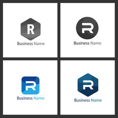Letter R Logo Set Design