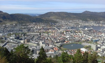 Fototapeta na wymiar Panorama of Bergen