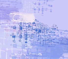 Abstract painting on canvas. Hand made art. Colorful texture. Modern artwork. Strokes of fat paint. Brushstrokes. Contemporary art. Artistic background image.