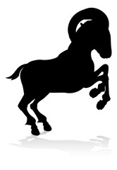 Goat Farm Animal Silhouette